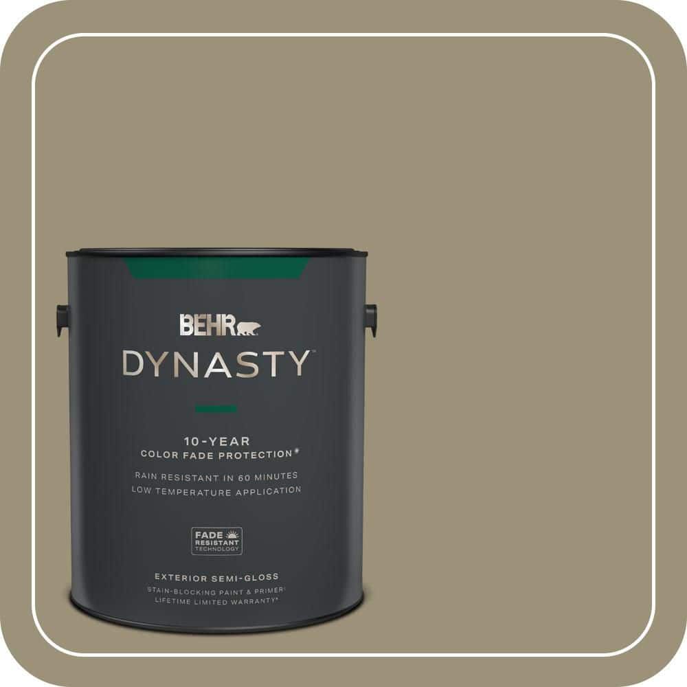 BEHR DYNASTY 1 gal. #N340-5 Grassy Savannah Semi-Gloss Enamel Exterior Stain-Blocking Paint & Primer