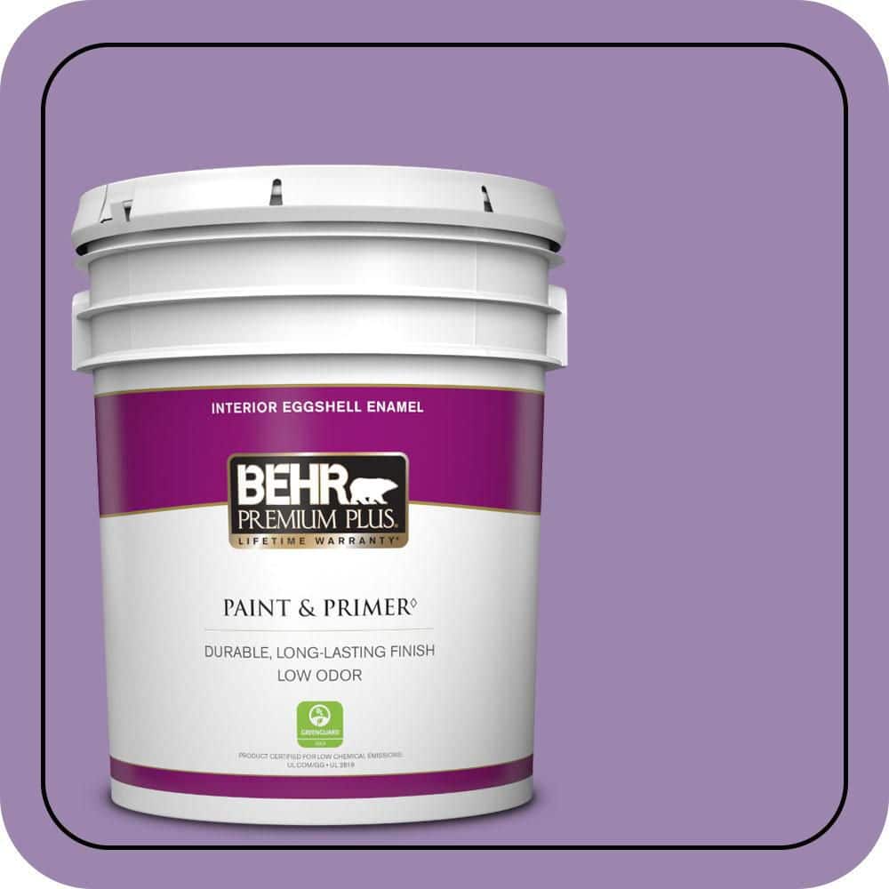BEHR PREMIUM PLUS 5 gal. #M570-5 Celeb City Eggshell Enamel Low Odor Interior Paint & Primer