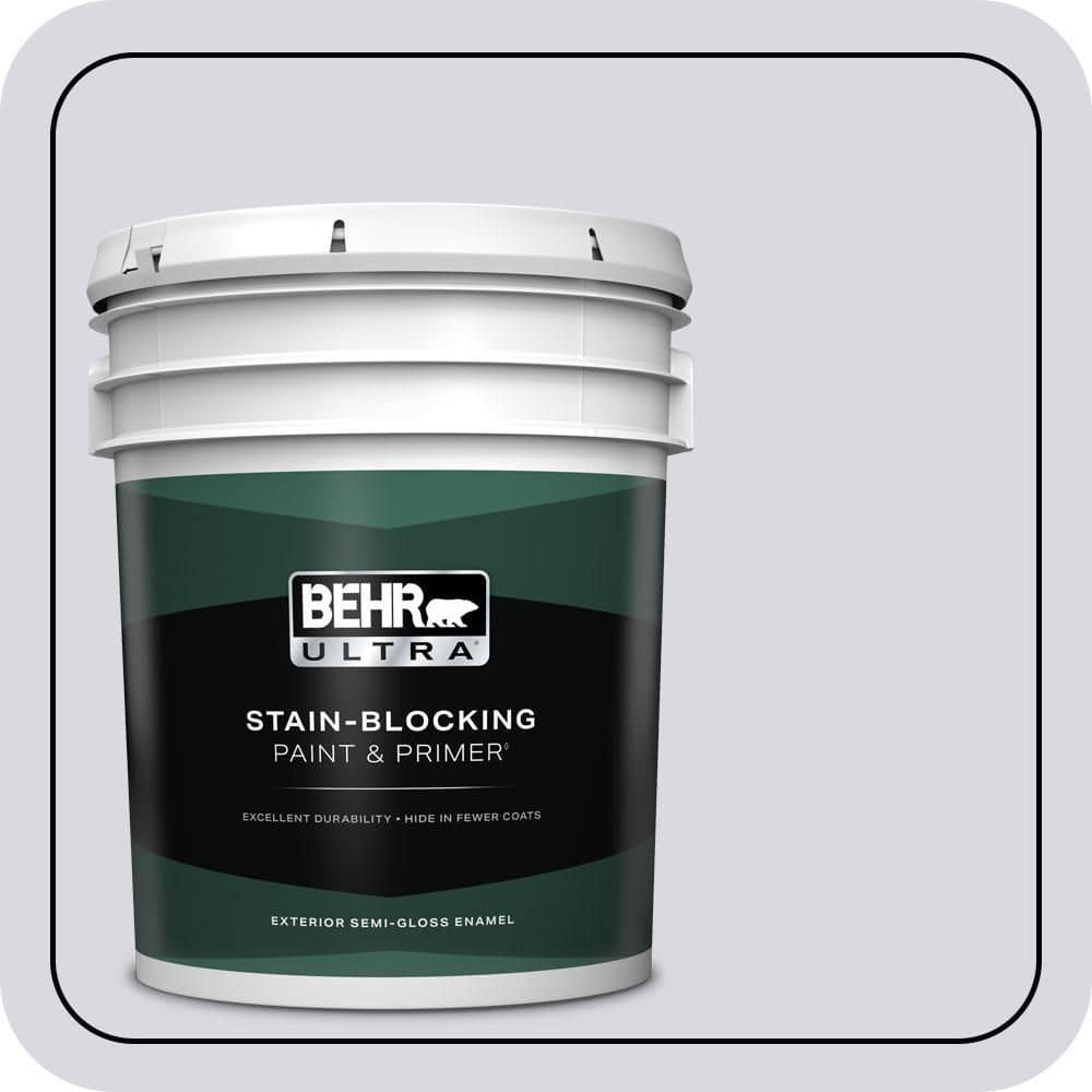 BEHR ULTRA 5 gal. #MQ3-30 Petal Tip Semi-Gloss Enamel Exterior Paint & Primer