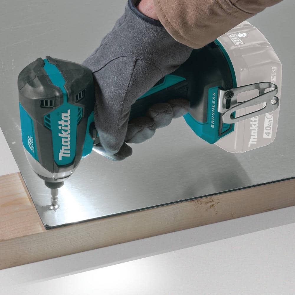 Makita 18V LXT 1/2 in. Brushless Hammer Driver-Drill and LXT Brushless 1/4 in. Impact Driver with 18V LXT Battery 5.0 Ah (2)