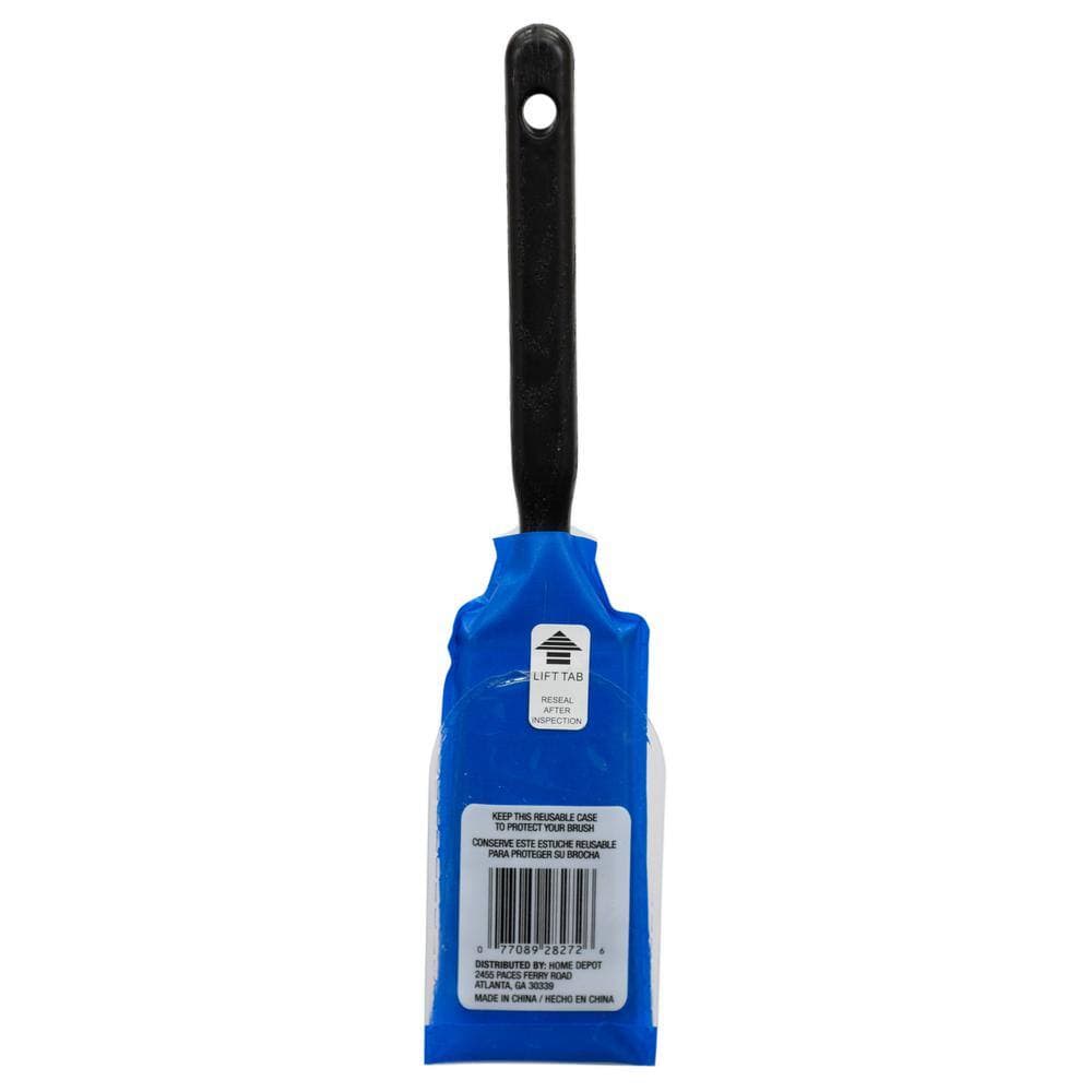 PRIVATE BRAND UNBRANDED Good 1.5 in. Angled Sash Polyester Paint Brush (4)