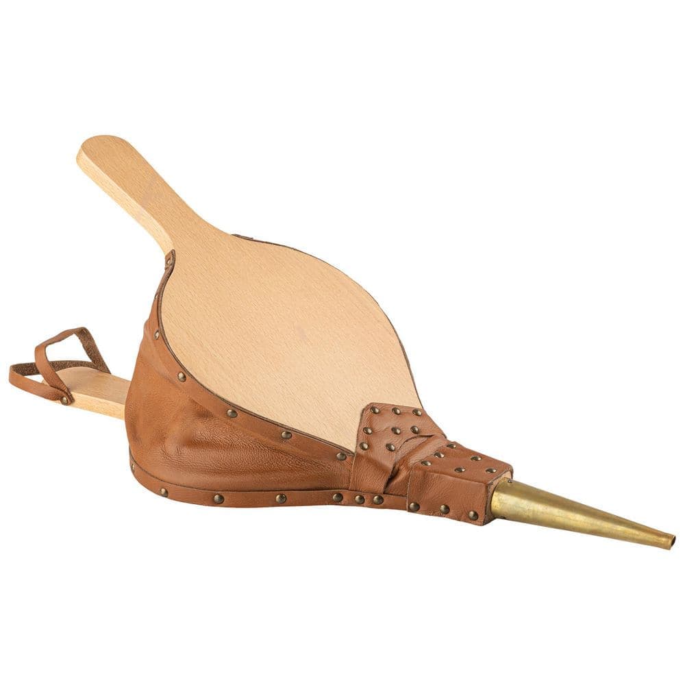 Pure Garden 18.75 in. Fireplace Bellows Indoor or Outdoor Fire Pit Tools, Large Fire Air Blower for Wood Stove or Fireplaces (1)