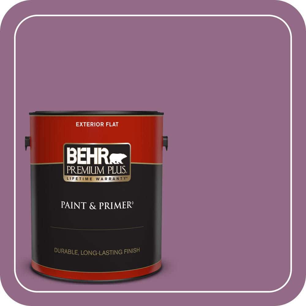 BEHR PREMIUM PLUS 1 gal. #680D-6 Lantana Flat Exterior Paint & Primer