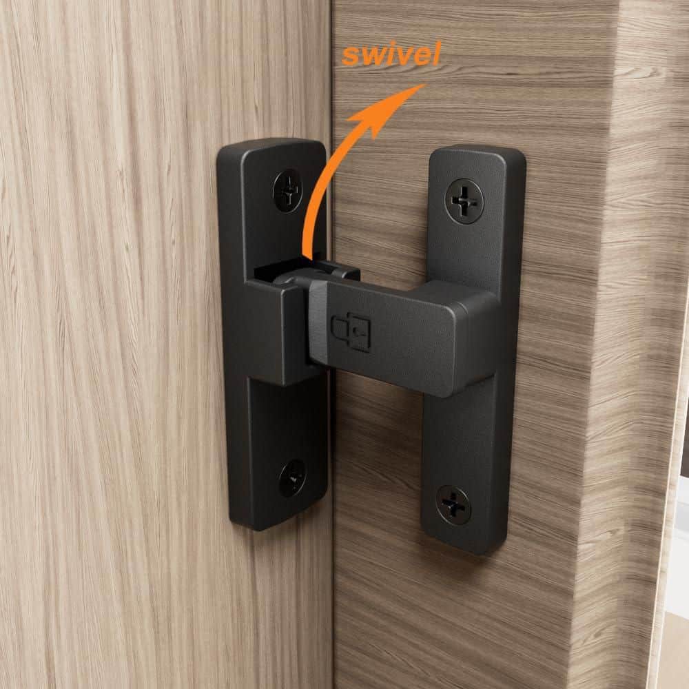 Unbranded Heavy-Duty Flip Latch Lock 90/180° for Sliding Swinging Door Gate Barn Garage Garden Fence Shed Window Cabinet (2)