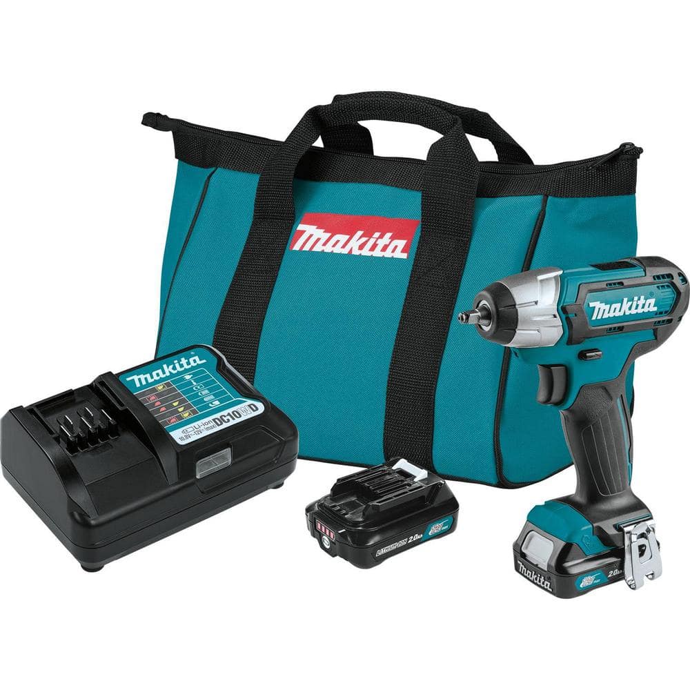 Makita 12V max CXT 2.0 Ah Lithium-Ion Cordless 1/4 sq. in. Drive Impact Wrench Kit (1)