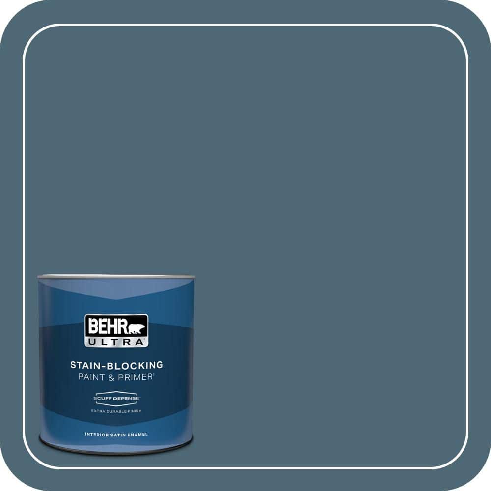 BEHR ULTRA 1 qt. #S470-6 Shipwreck Extra Durable Satin Enamel Interior Paint & Primer