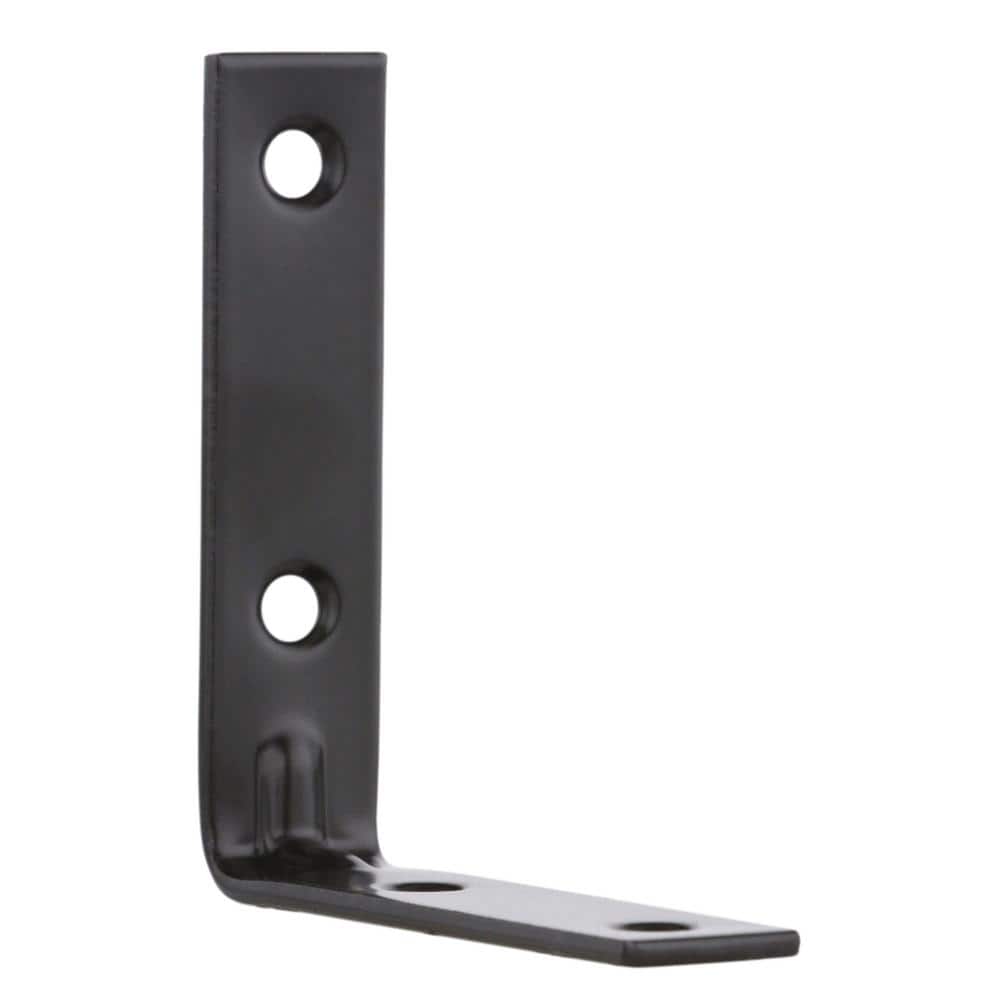 Everbilt (4-Pack) 3 in. Black Corner Brace (4)
