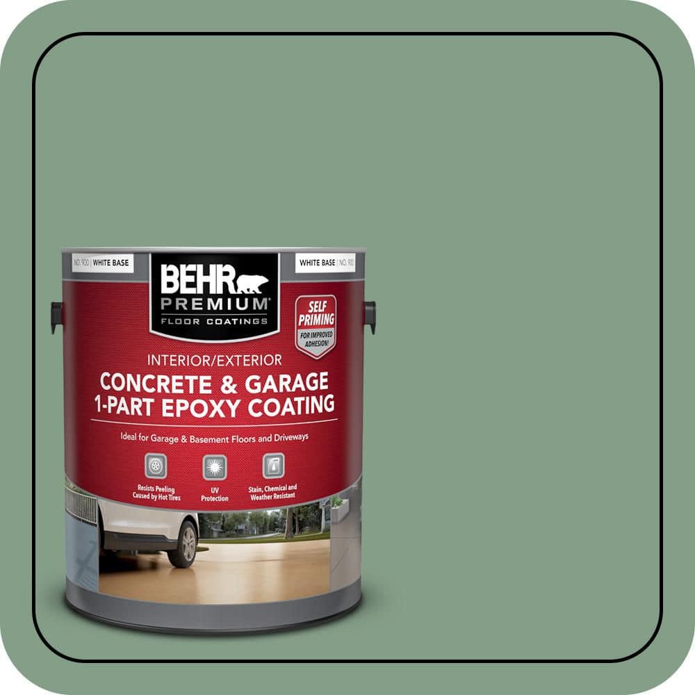 BEHR PREMIUM #S410-5 Self-Priming 1-Part Epoxy Satin Interior/Exterior Concrete and Garage Floor Paint (1)