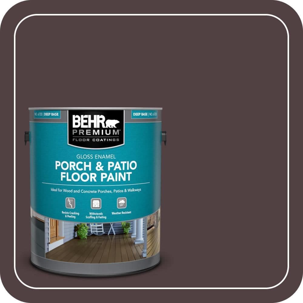 BEHR PREMIUM 1 gal. #BXC-87 Rich Bordeaux Gloss Enamel Interior/Exterior Porch and Patio Floor Paint