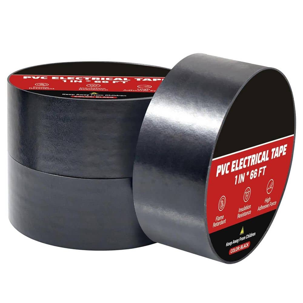 Yichuhaoxi 1 x 50 ft. Electrical Wire Harness Cloth Tape Black 5-Pack