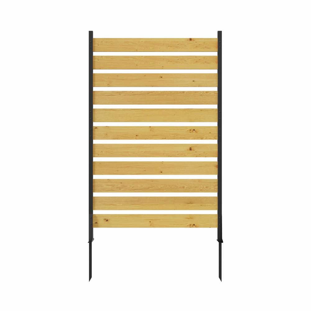 cadeninc 3.21ft. x 6.07 ft. Cedar Wood Outdoor Privacy Screen Fence Panels for Pool Equipment Enclosure Trash Can (Not Composite) (1)