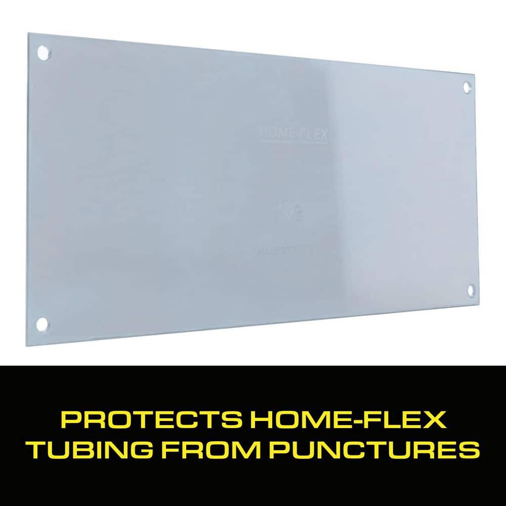 HOME-FLEX 4 in. x 9 in. Tempered Steel Striker Plate (4)