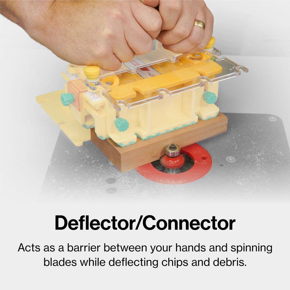 Microjig GRR-RIPPER MAX Pushblock System with SafeRip Kit, Stabilizing Plate and 1/8, 1/4 Legs for Table Saw Safety and Precision (3)