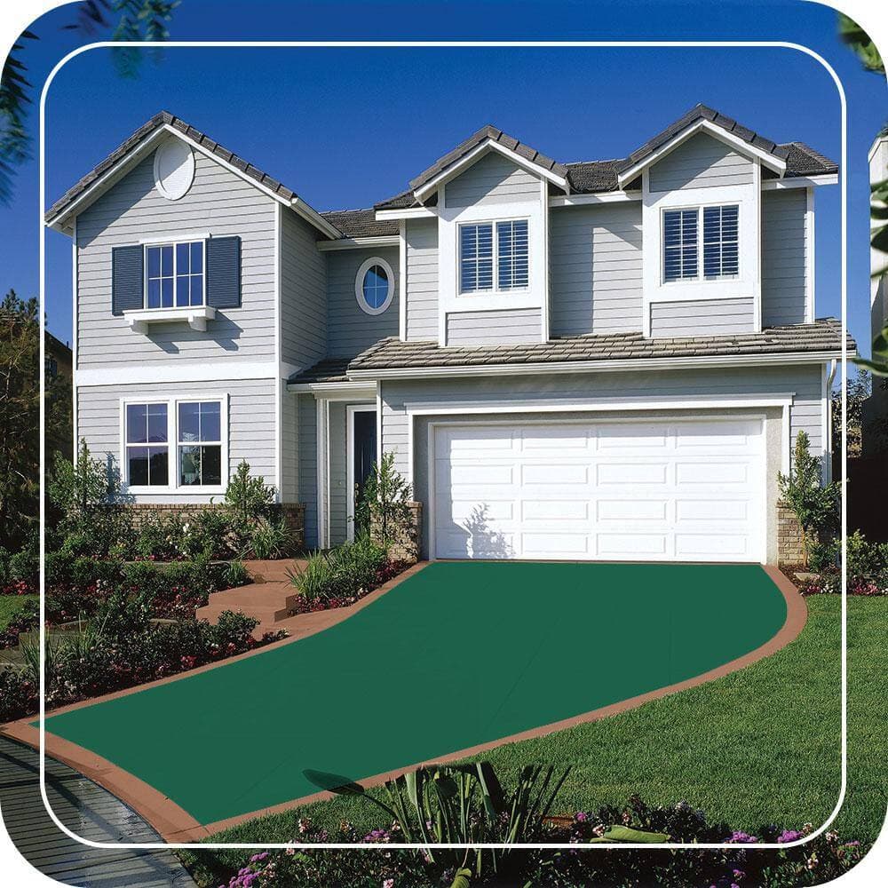 BEHR PREMIUM 5 gal. #P430-7 Sparkling Emerald Self-Priming 1-Part Epoxy Satin Interior/Exterior Concrete and Garage Floor Paint (4)