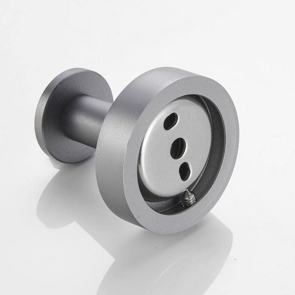 Flynama 2 Pack Round Base Wall Mounted Knob Robe/Towel Hook (2)