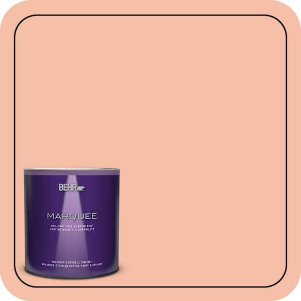 BEHR PREMIUM PLUS Home Decorators Collection #HDC-SP14-4 Heirloom Apricot Enamel Interior Stain-Blocking Paint & Primer (3)