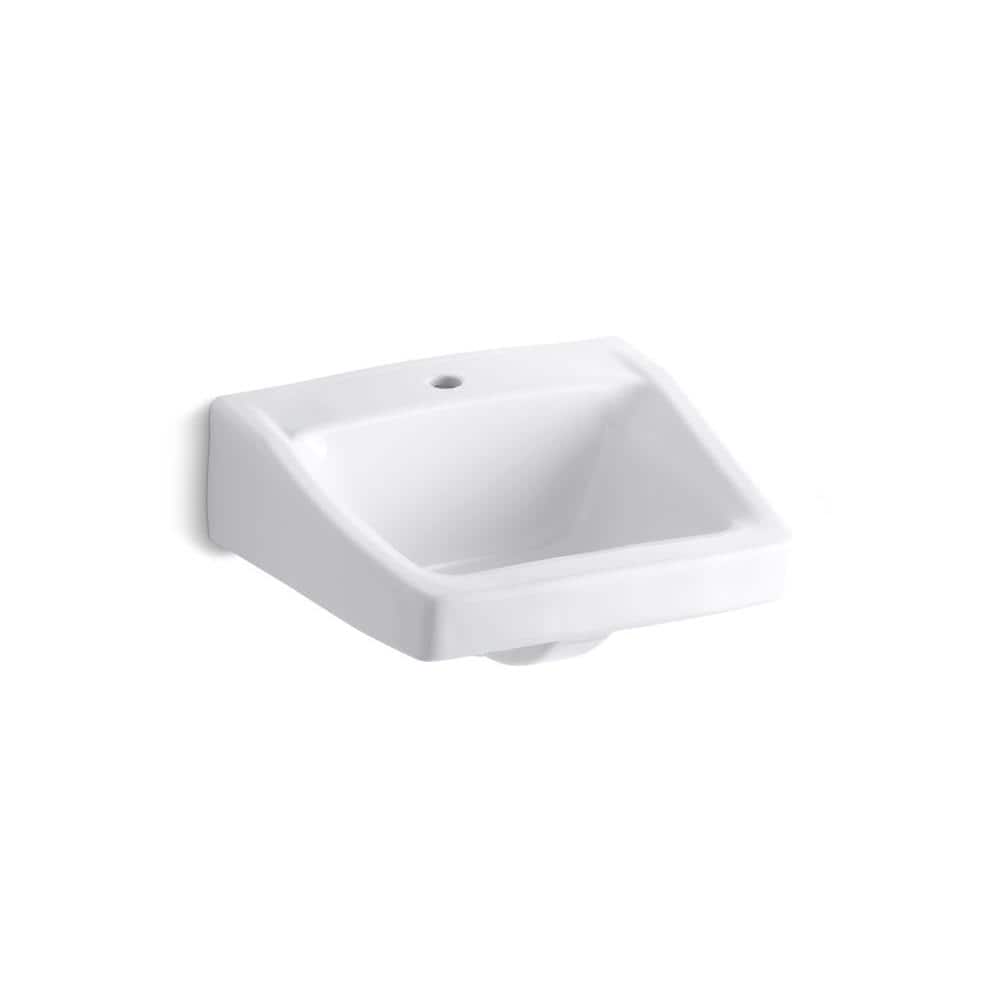 KOHLER Chesapeake 19.25 in. x 17.25 in. Wall Mounted Bathroom Sink in White Vitreous China (2)