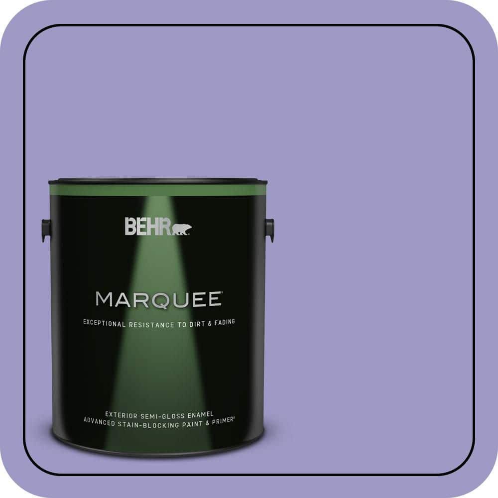 BEHR MARQUEE 1 gal. #630B-5 Majestic Violet Semi-Gloss Enamel Exterior Paint & Primer