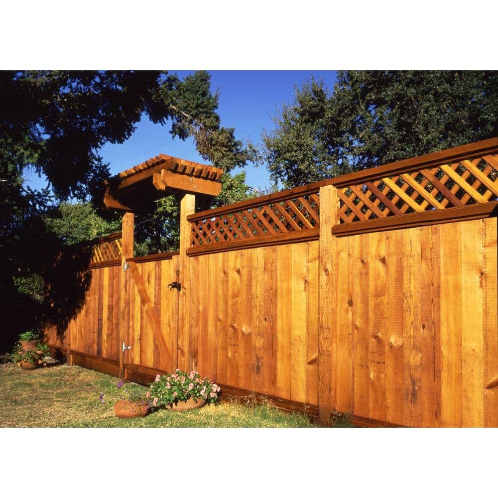 Mendocino Forest Products 1-3/8 in. x 2 ft. x 8 ft. Framed Redwood Garden Lattice (2)