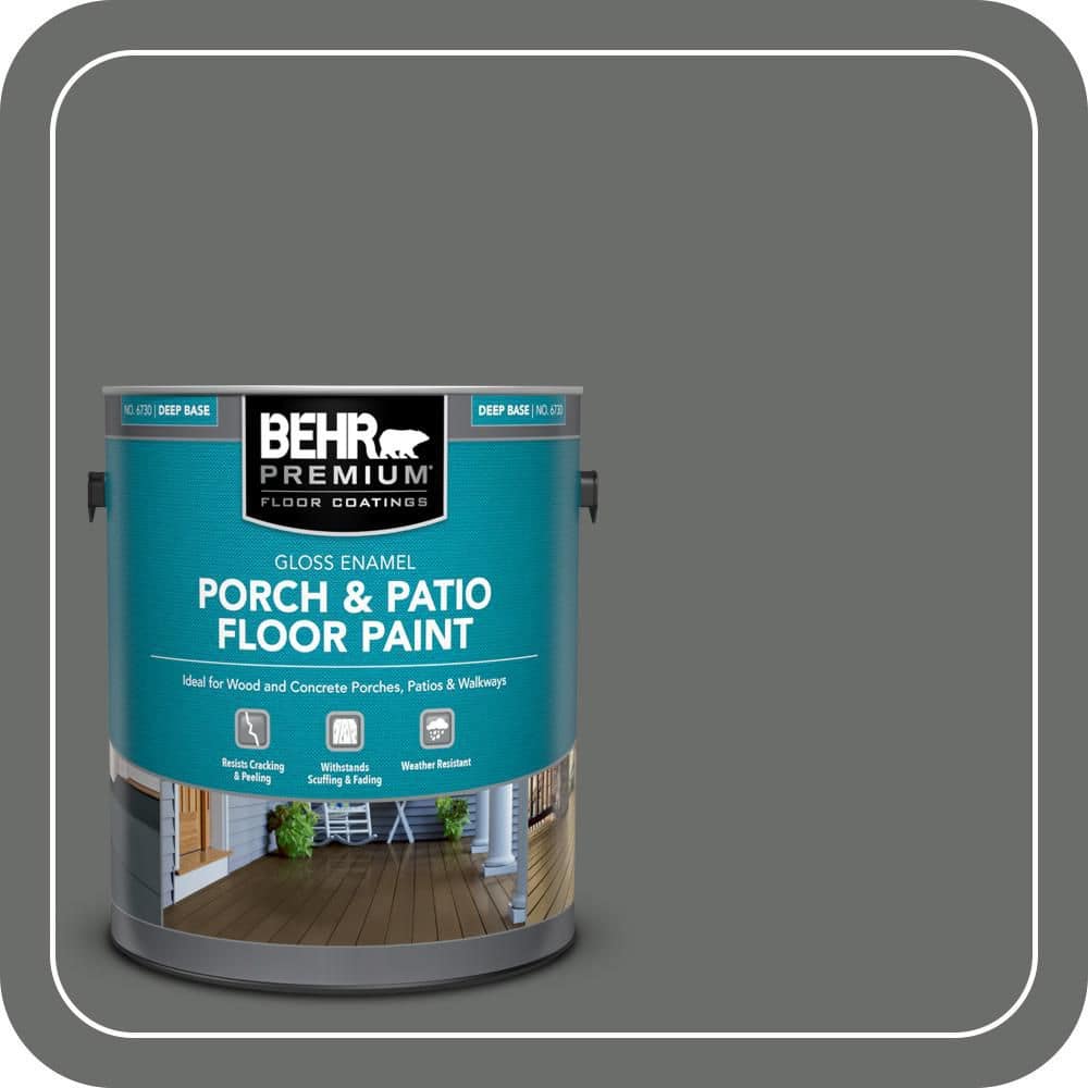 BEHR PREMIUM 1 gal. #PPU25-03 Shadows Gloss Enamel Interior/Exterior Porch and Patio Floor Paint