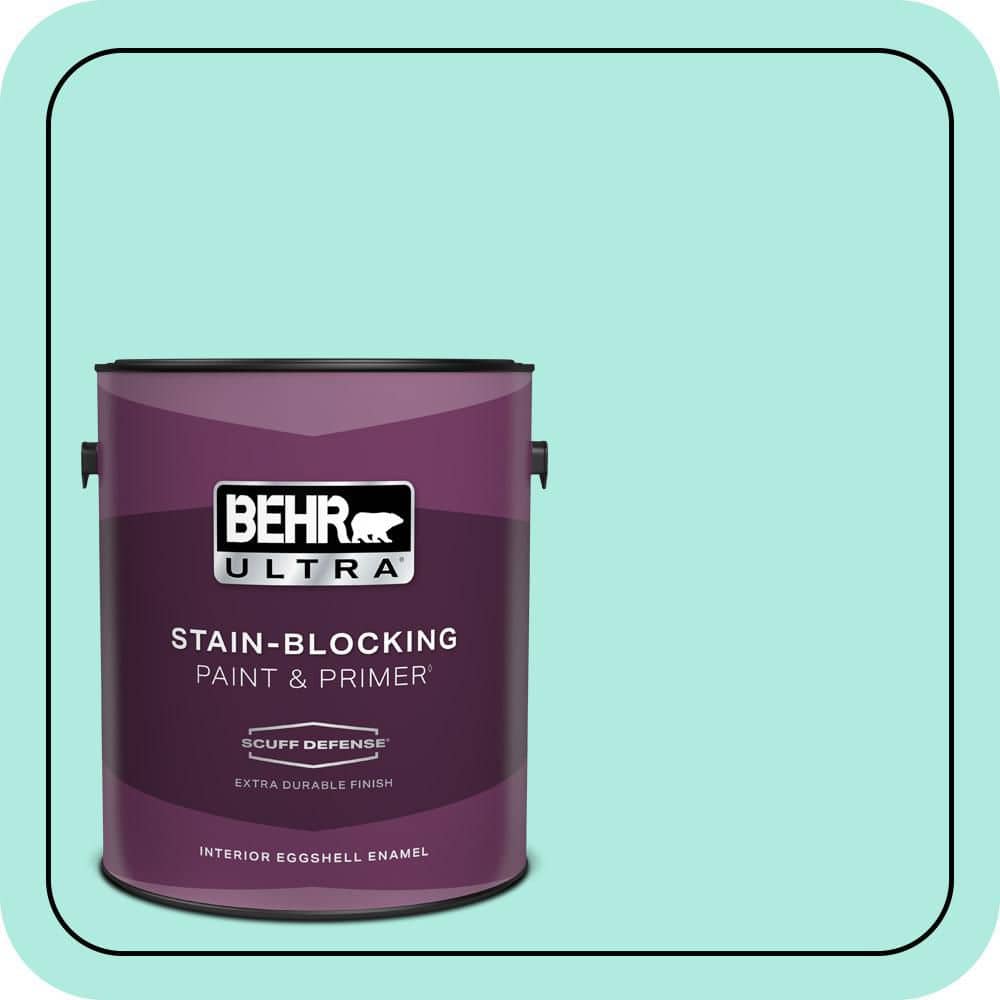 BEHR ULTRA 1 gal. #MQ4-23 Aloha Extra Durable Eggshell Enamel Interior Paint & Primer