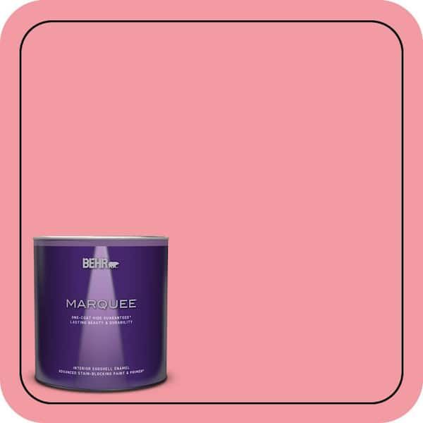 BEHR PREMIUM PLUS #130B-4 Primrose Garden Enamel Interior Stain-Blocking Paint and Primer (4)