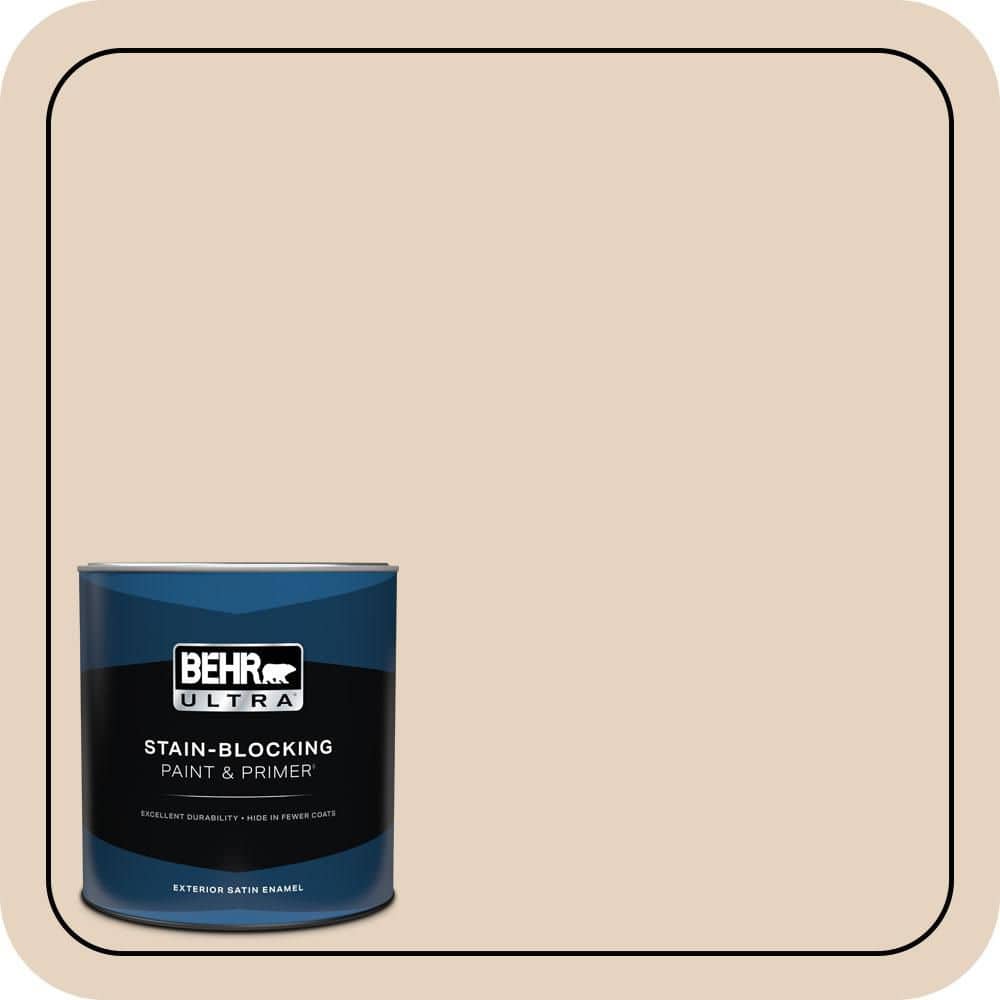 BEHR ULTRA 1 qt. #QE-10 Stone Wash Satin Enamel Exterior Paint & Primer (1)
