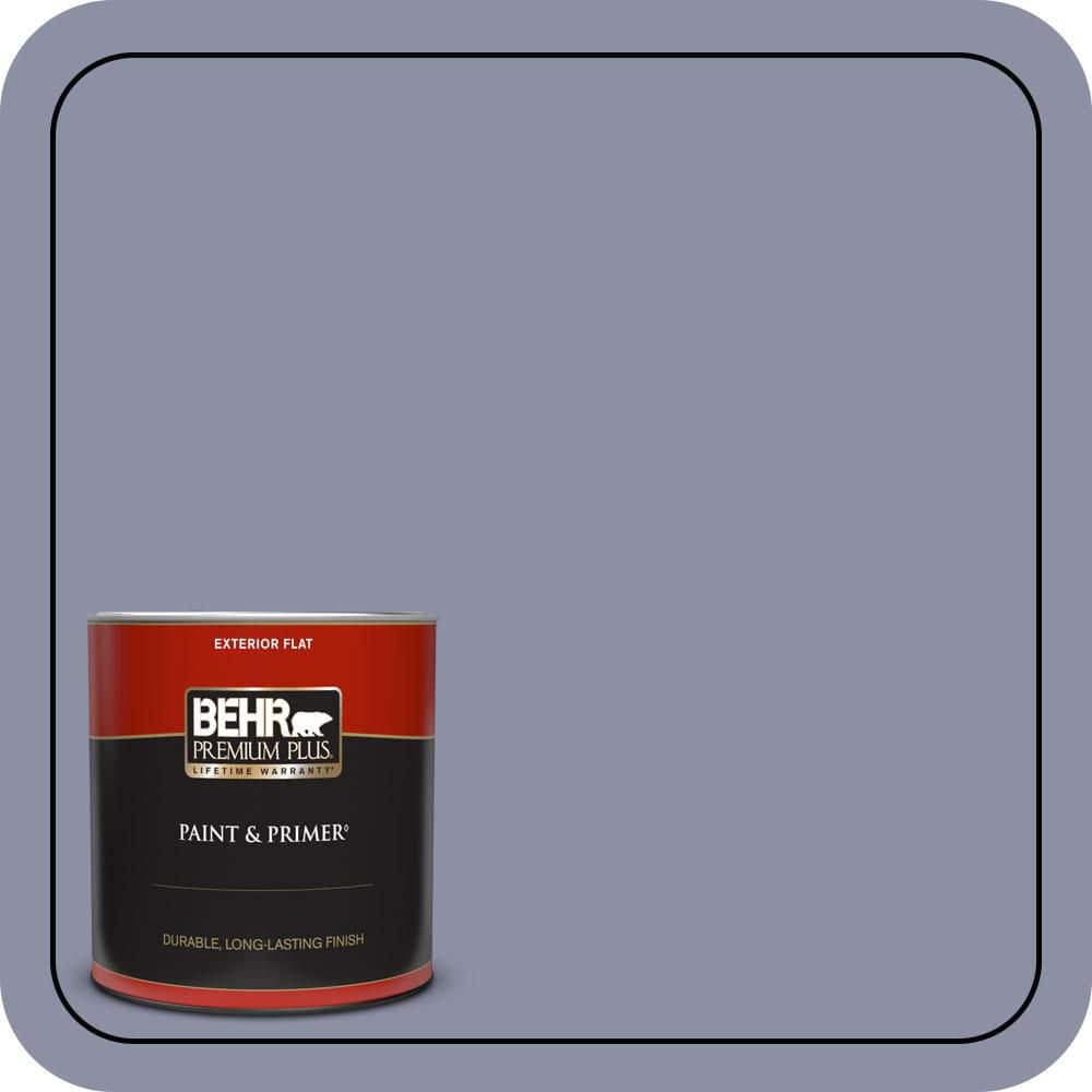BEHR PREMIUM PLUS 1 qt. #S550-4 Camelot Flat Exterior Paint & Primer