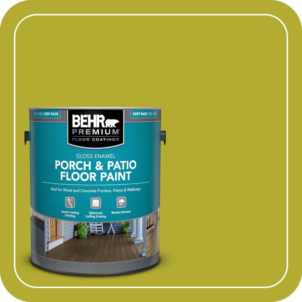 BEHR PREMIUM 1 gal. #P340-6 Green Neon Gloss Enamel Interior/Exterior Porch and Patio Floor Paint