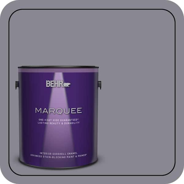 BEHR MARQUEE 1 gal. #N550-5 Box Office One-Coat Hide Eggshell Enamel Interior Paint & Primer (2)