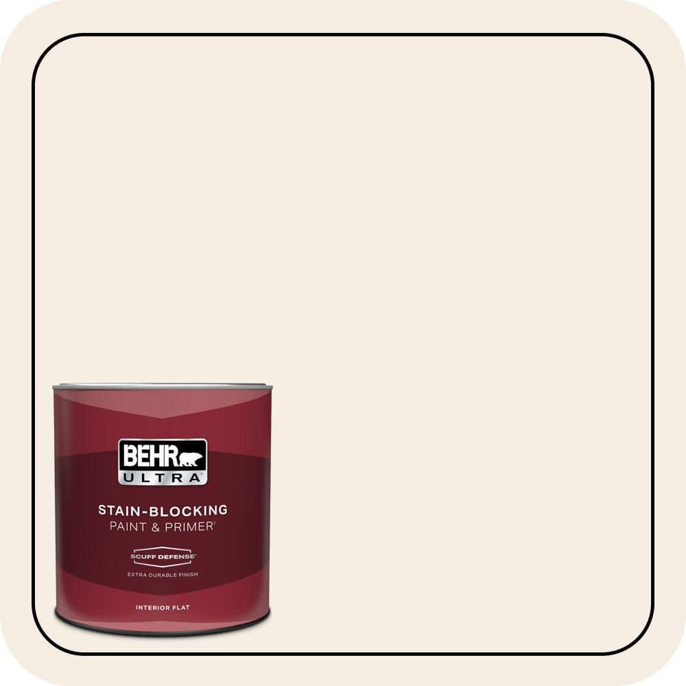 BEHR ULTRA 1 qt. #PWN-25 Champagne Flute Extra Durable Flat Interior Paint & Primer