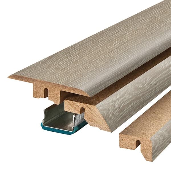 PERFORMANCE ACCESSORIES Larkmead 0.75 in. T x 2.37 in. W x 78.7 in. L Textured Wood Look Laminate Moulding/Trim 4 in 1 Molding