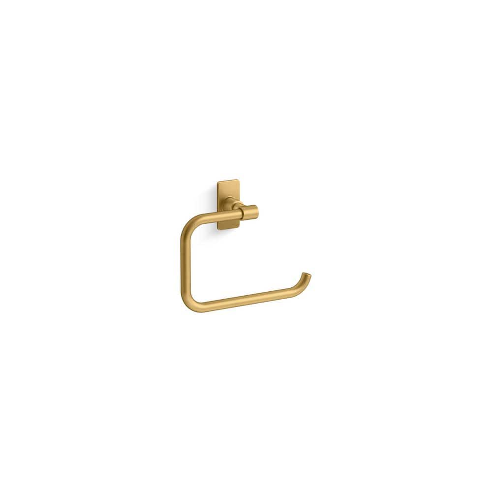 KOHLER Castia By Studio McGee Wall Mounted Towel Ring in Vibrant Brushed Moderne Brass (1)