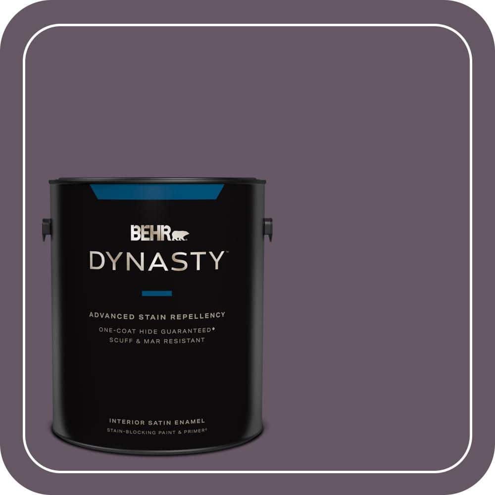 BEHR DYNASTY 1 gal. #PPU17-05 Preservation Plum Satin Enamel Interior Paint & Primer
