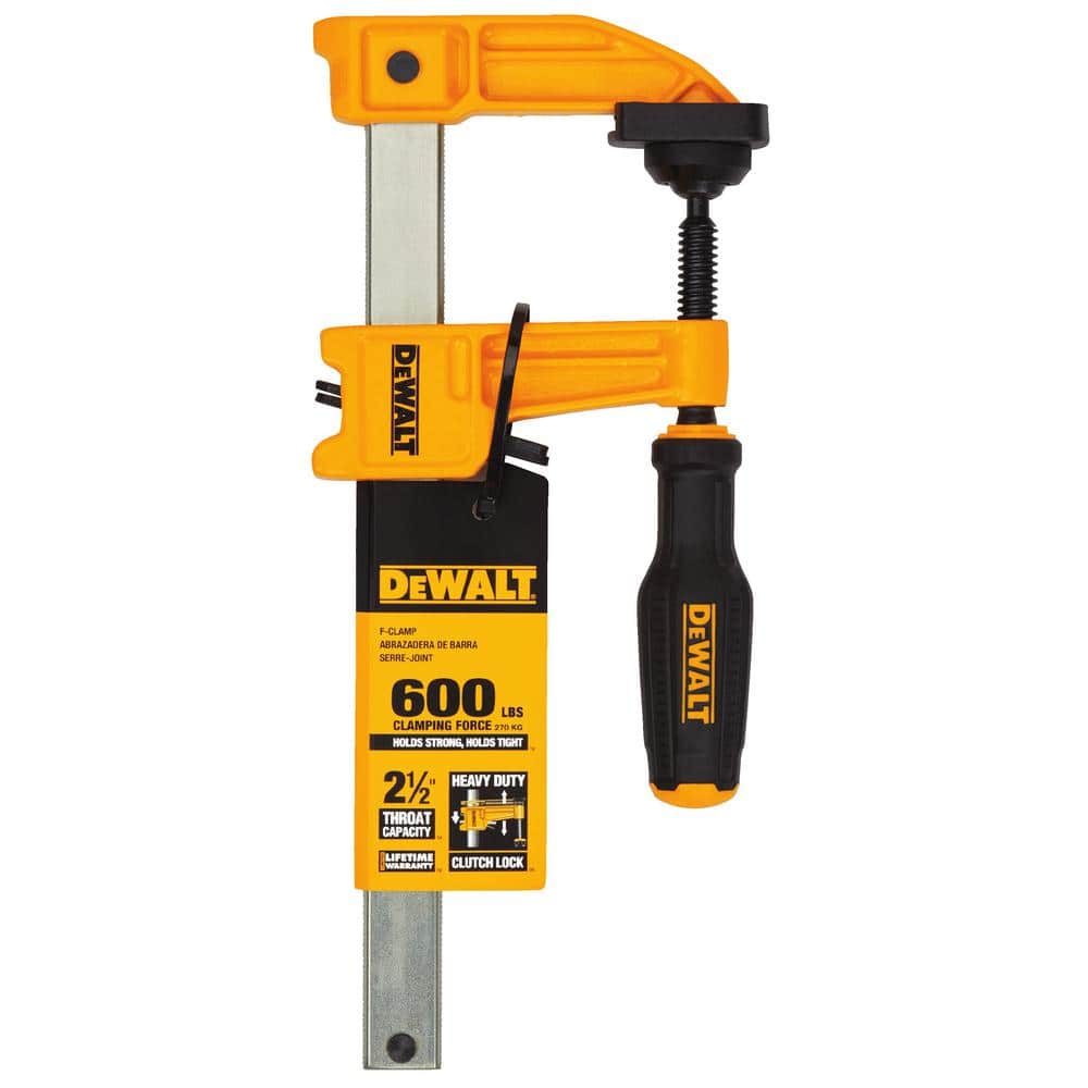 DEWALT 6 in. 600 lbs. Bar Clamp with 2-1/2 in. Throat Depth (2)
