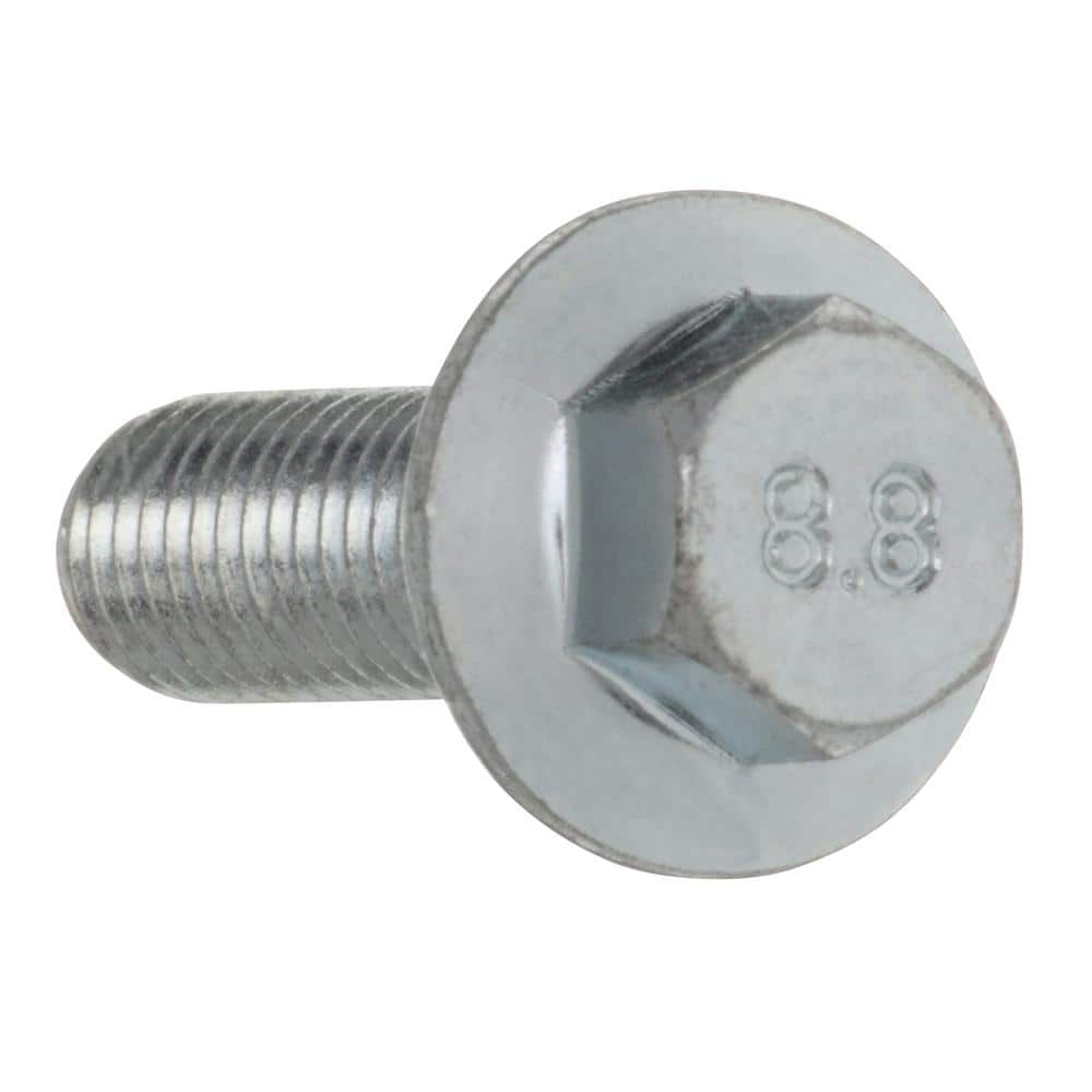 Everbilt M8-1.25 x 25 mm Zinc-Plated Steel Flange Bolt (2 per Bag) (2)