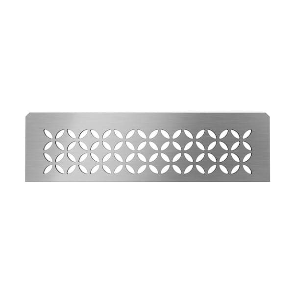Schluter Shelf-N Brushed Stainless Steel Floral Niche Shelf