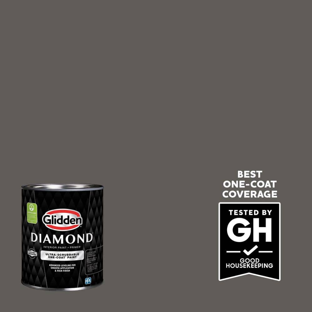 Glidden Diamond 1 qt. PPG1008-7 Stone's Throw Flat Interior Paint with Primer