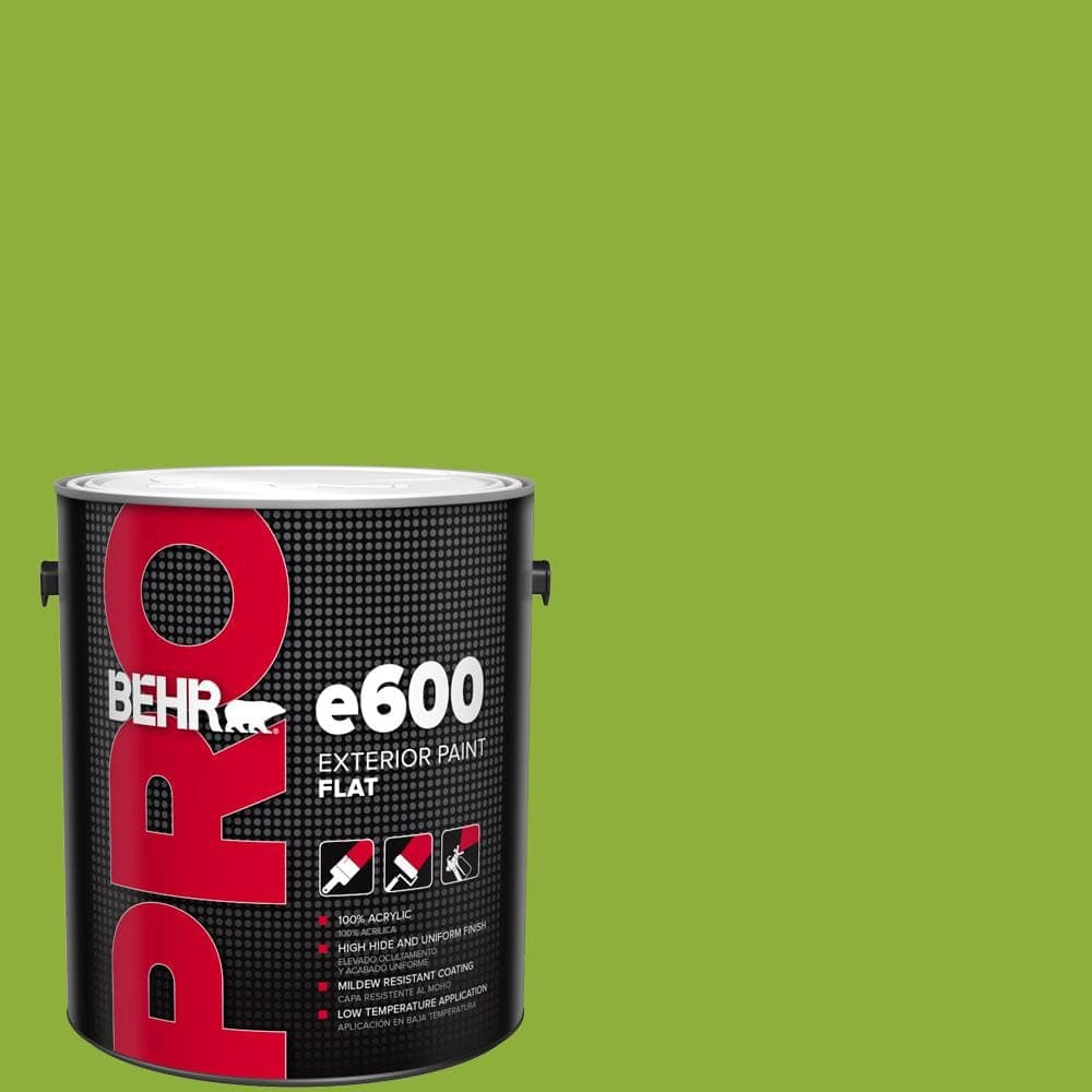 BEHR PRO 1 gal. #420B-6 New Green Flat Exterior Paint