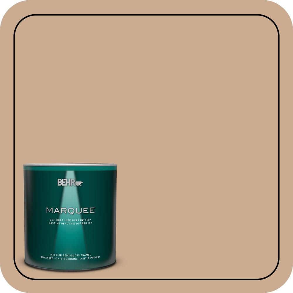 BEHR MARQUEE 1 qt. #N250-3 Pottery Wheel Semi-Gloss Enamel Interior Paint & Primer