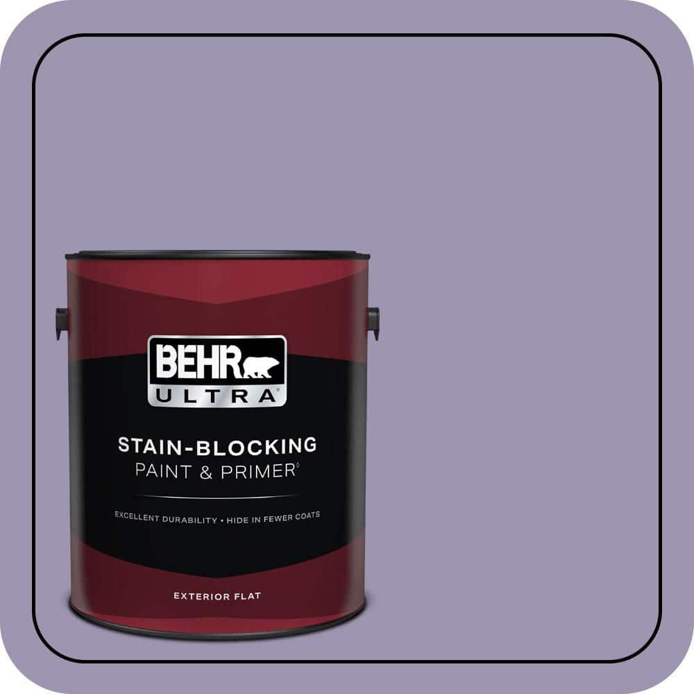 BEHR ULTRA 1 gal. #S570-4 Night Music Flat Exterior Paint & Primer