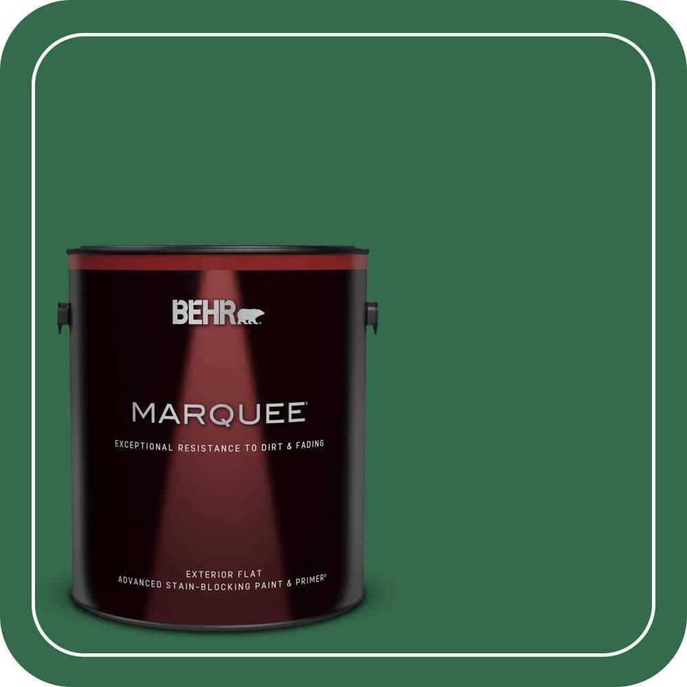 BEHR MARQUEE 1 gal. #S-H-460 Chopped Chive Flat Exterior Paint & Primer (1)
