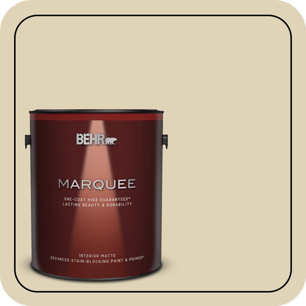 BEHR MARQUEE 1 gal. #MQ3-16 Limescent One-Coat Hide Matte Interior Paint & Primer