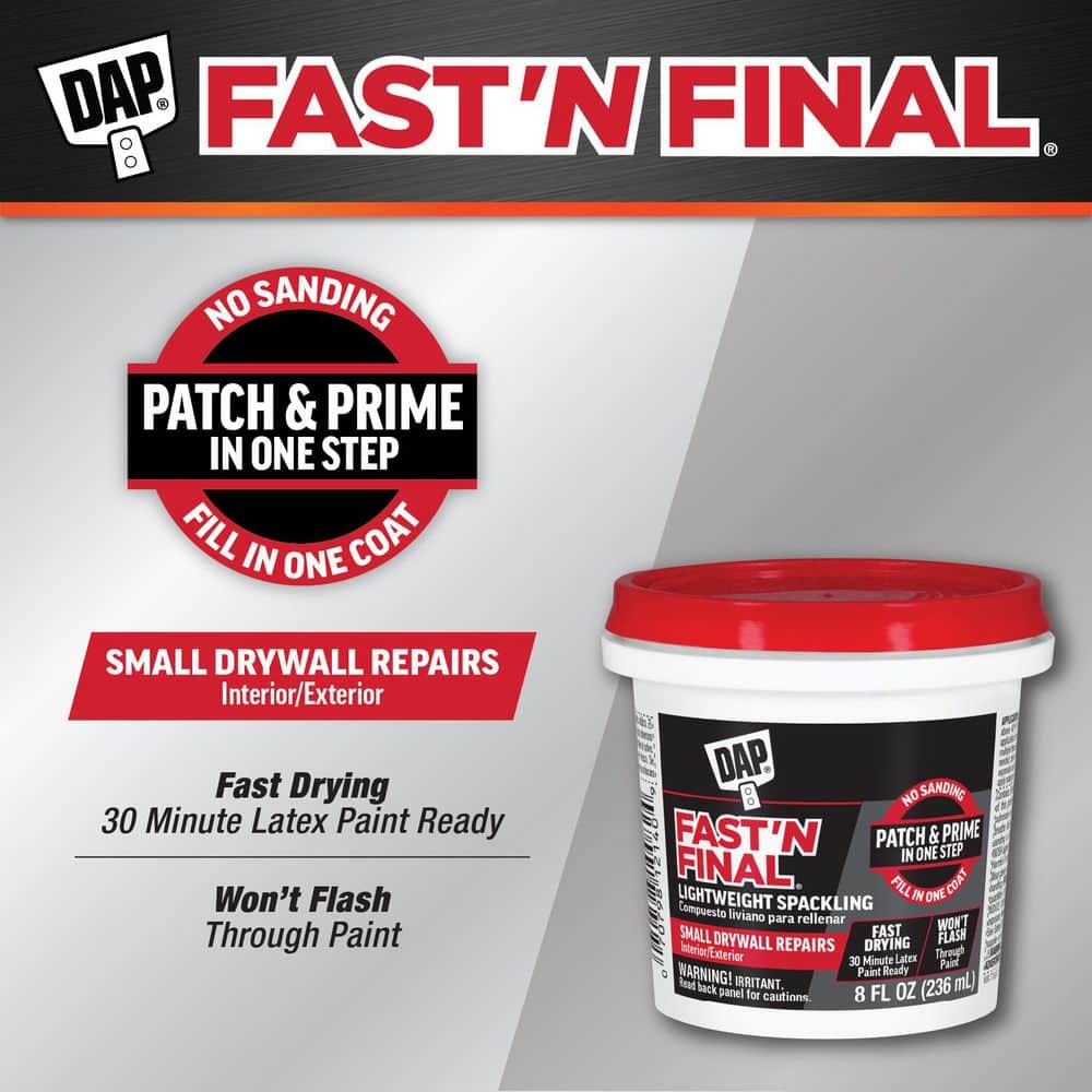 DAP Fast 'N Final White Lightweight Spackling (3)