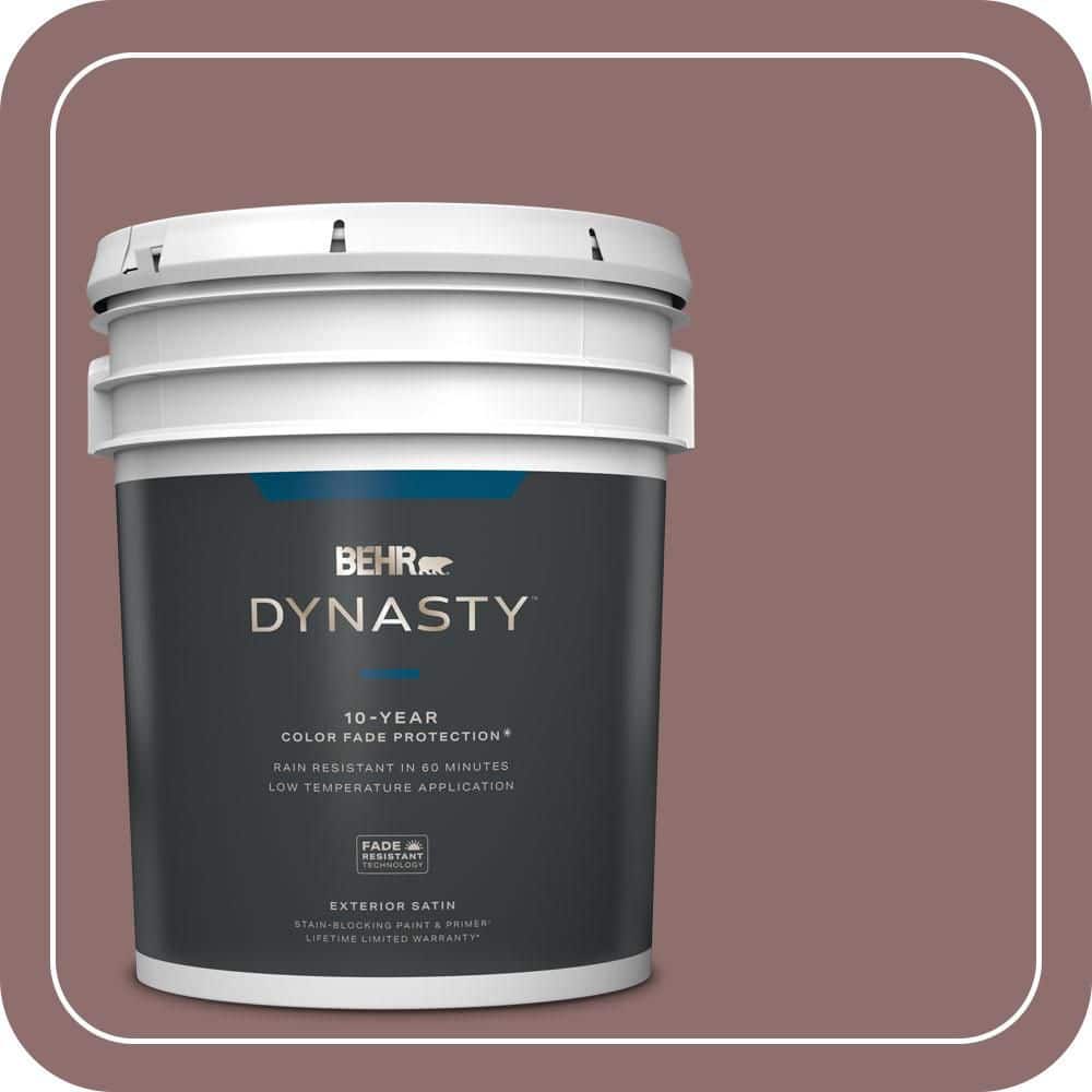 BEHR DYNASTY 5 gal. #MQ1-47 Touch of Class Satin Enamel Exterior Stain-Blocking Paint & Primer