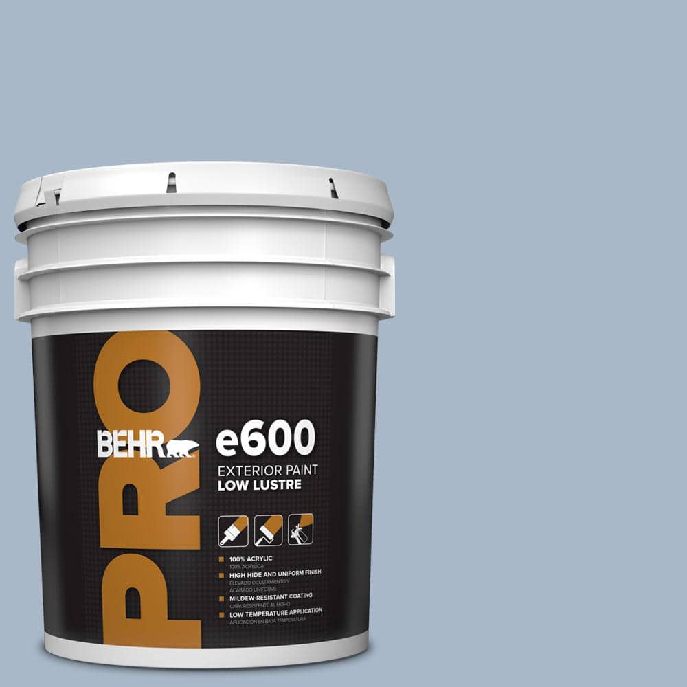 BEHR PRO 5 gal. #HDC-SP14-10 Blue Tribute Low Luster Exterior Paint