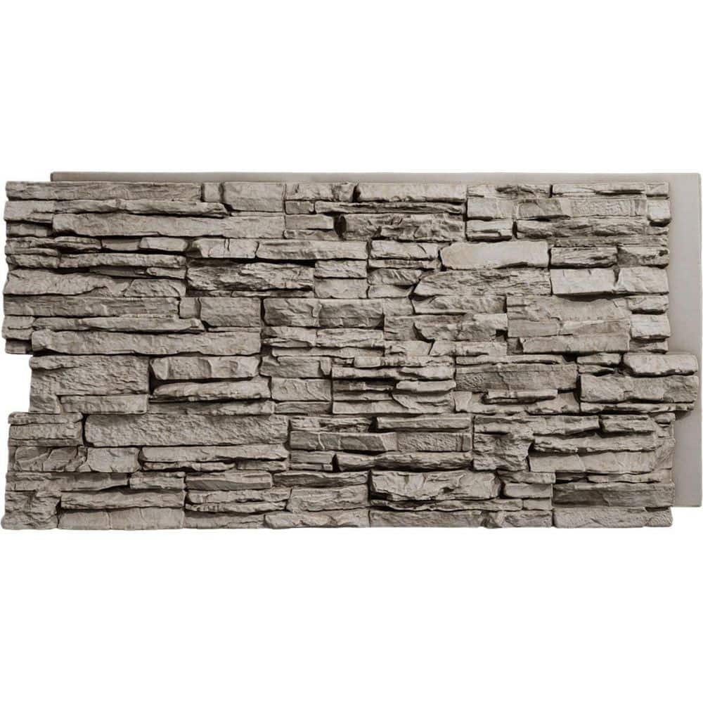 Ekena Millwork EverStone Canyon Ridge Faux Stone Panel, 45 3/4"W x 24 1/2"H x 1 1/4"D, Desert Sand Color (1)