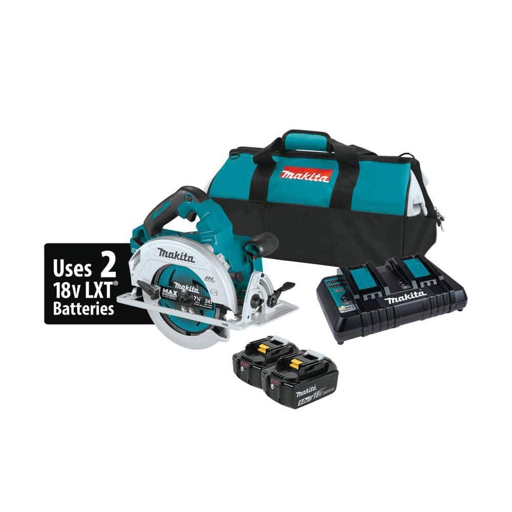 Makita 18V X2 LXT Lithium-Ion (36V) Brushless Cordless 7-1/4 in. Circular Saw Kit 5.0Ah (1)