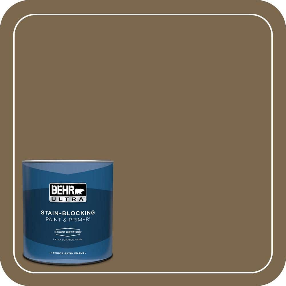 BEHR ULTRA 1 qt. #T14-6 Boho Extra Durable Satin Enamel Interior Paint & Primer