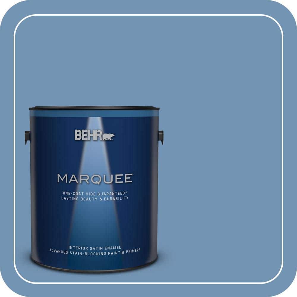 BEHR MARQUEE 1 gal. #T13-5 Belladonna Satin Enamel Interior Paint & Primer
